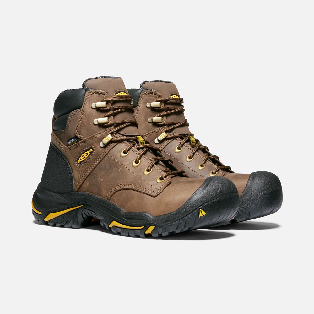 Botte de Travail Keen Homme Marron | Mt Vernon 6\" (Steel Toe) | JVMNK-4012